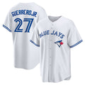 Toronto Blue Jays #27 Vladimir Guerrero Jr. White Jermy Home Replica Player Name Jersey
