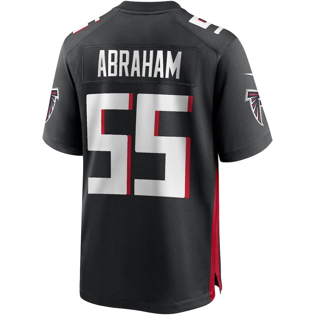 A.Falcons #55 John Abraham Black Jermy Game Retired Player Jersey