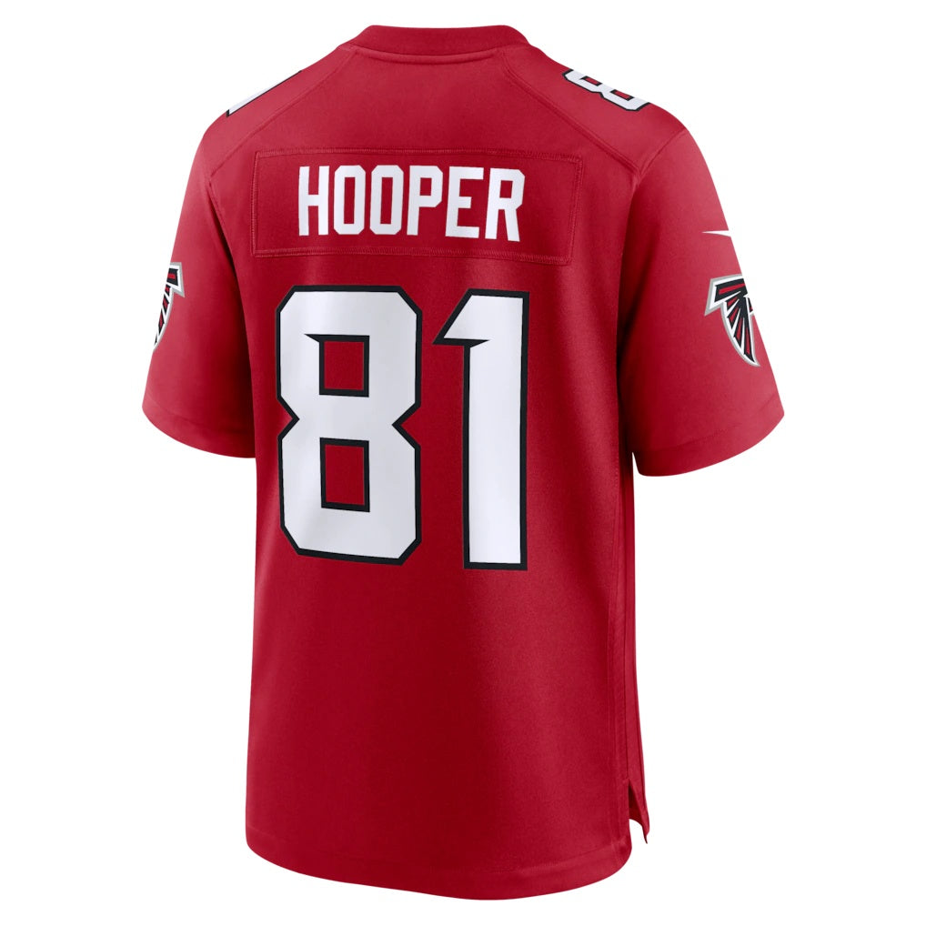 A.Falcons #81 Austin Hooper Red Jermy Team Game Jersey