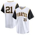 Pittsburgh Pirates #21 Roberto Clemente White Jermy Cooperstown Collection Limited Jersey