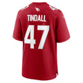 A.Cardinals #47 Channing Tindall Jermy Cardinal Team Game Jersey