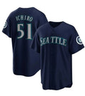 Seattle Mariners #51 Ichiro Suzuki Navy Jermy Cool Base Stitched Jersey
