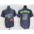 Tampa Bay Rays #18 Shane McClanahan Number Charcoal Jermy 2024 City Connect Limited Stitched Jerseys