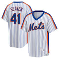 New York Mets #41 Tom Seaver White Jermy Home Cooperstown Collection Player Jersey