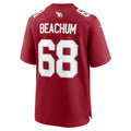 A.Cardinals #68 Kelvin Beachum Cardinal Jermy Team Game Jersey