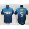 Philadelphia Phillies #5 Bryson Stott Blue Jermy 2024 City Cool Base Stitched Jersey
