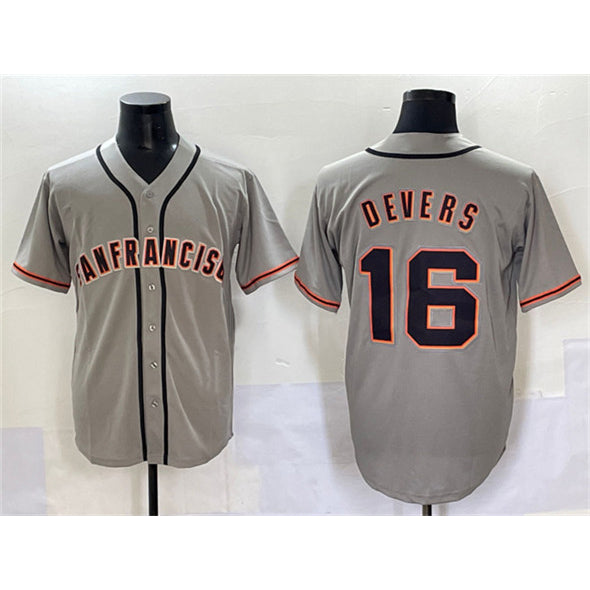 San Francisco Giants #16 Rafael Devers Gray Jermy Cool Base Stitched Jersey