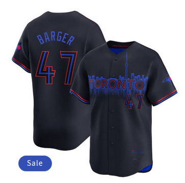 Toronto Blue Jays #47 Addison Barger Black Jermy City Connect Limited Jersey