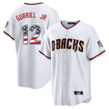 Arizona Diamondbacks #12 Lourdes Gurriel Jr Player White Jermy USA 250 Fourth of July Home Game Stitched Jerseys