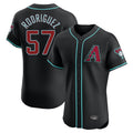 Arizona Diamondbacks #57 Eduardo Rodriguez Player Black Jermy Limited Elite Home Game Stitched Jerseys