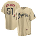 Arizona Diamondbacks #51 Randy Johnson Gold Jermy Sand City Connect Replica Player Jersey