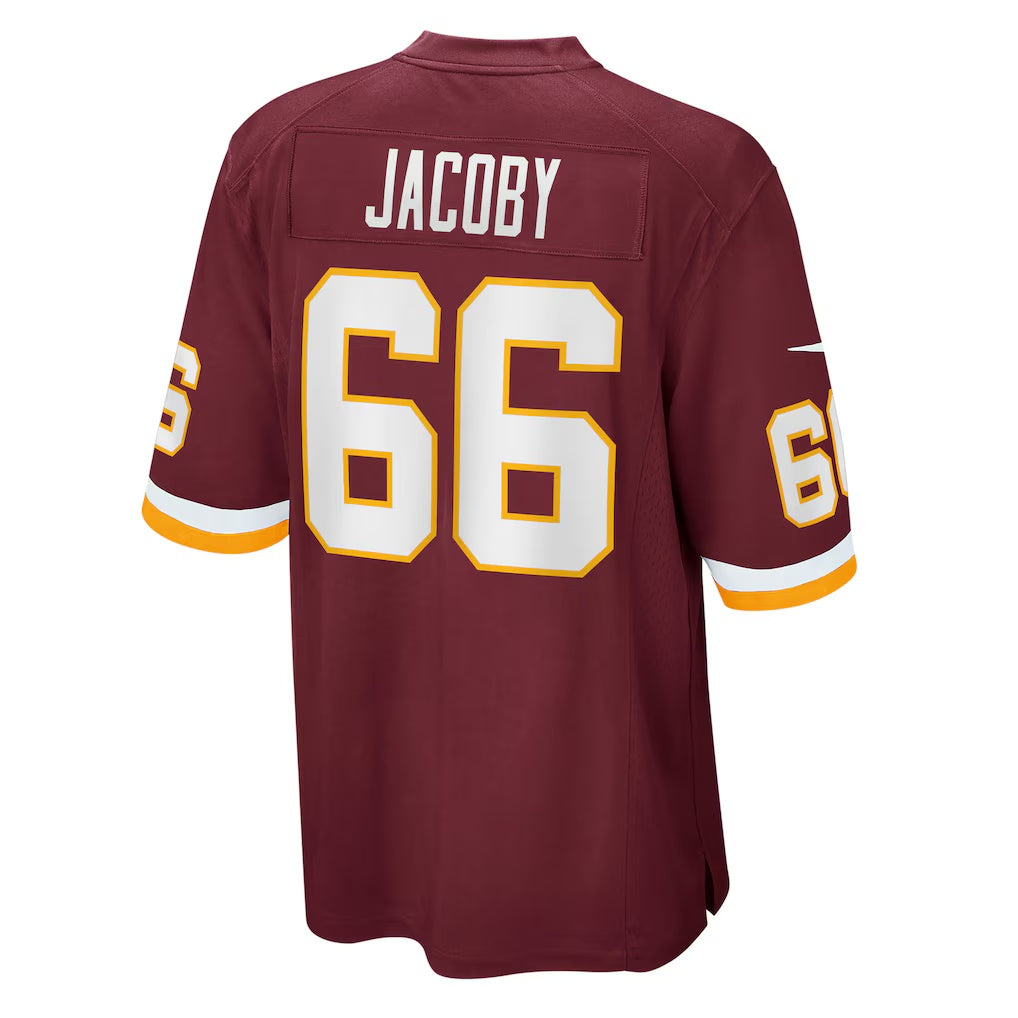 W.Football Team #66 Joe Jacoby Retired Player Jersey - Burgundy Jermy
