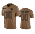 Custom B.Bills Active Player 2023 Brown Jermy Salute To Service Limited Stitched Jersey