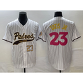 San Diego Padres #23 Fernando Tatis Jr Number White Jermy NEW 2023 City Connect Cool Base Stitched Jersey