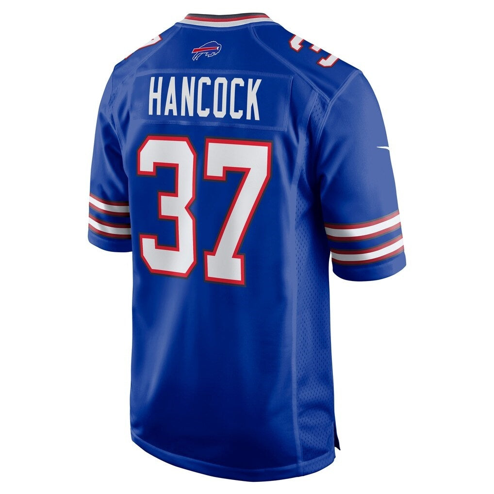B.Bills #37 Jordan Hancock Royal Jermy Team Game Jersey