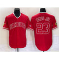 San Diego Padres #23 Fernando Tatis Jr. Red Jermy Cool Base Stitched Jersey