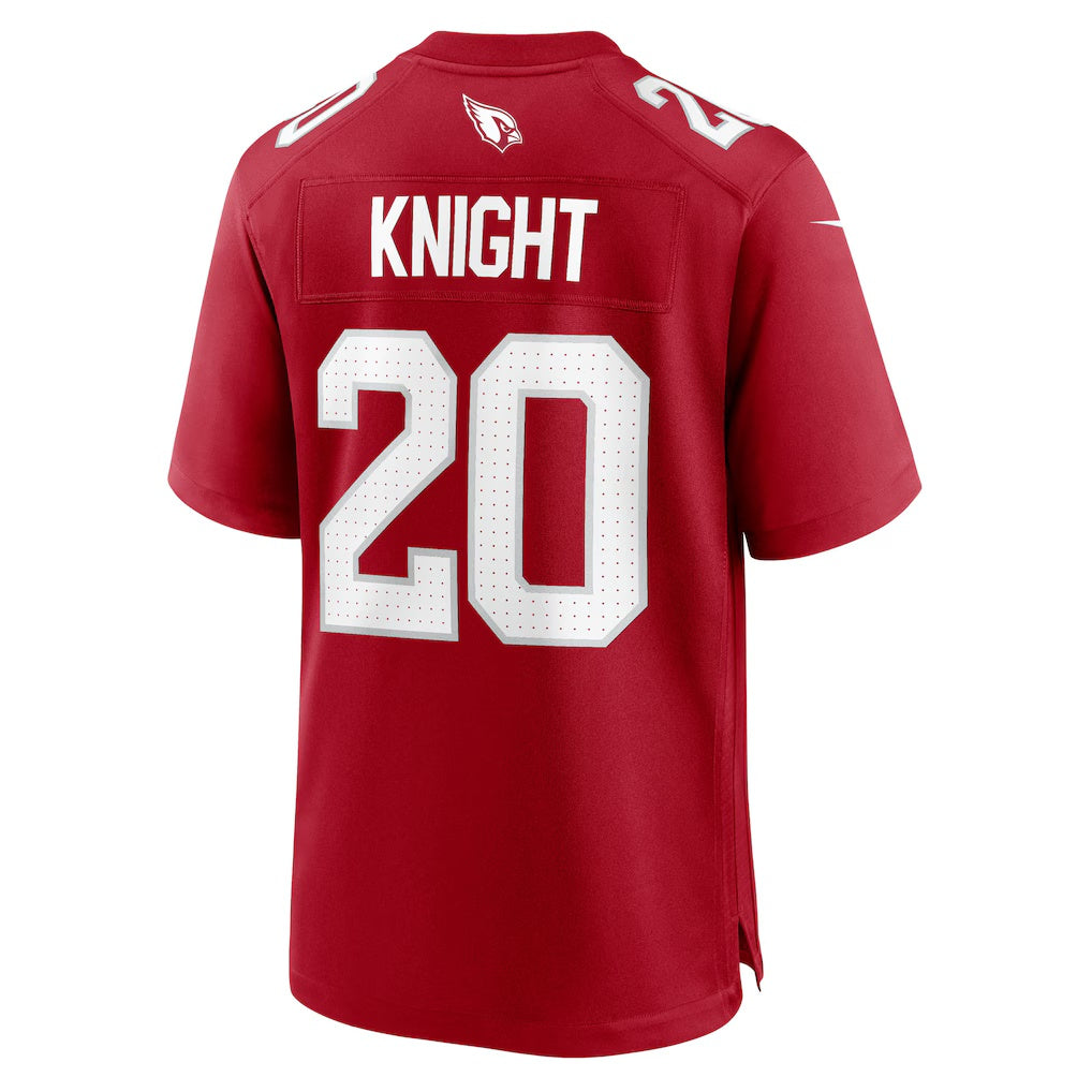A.Cardinals #20 Zonovan Knight Cardinal Jermy Team Game Jersey