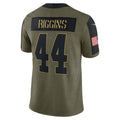 W.Football Team #44 John Riggins Olive Jermy Salute To Service Retired Player Limited Jersey