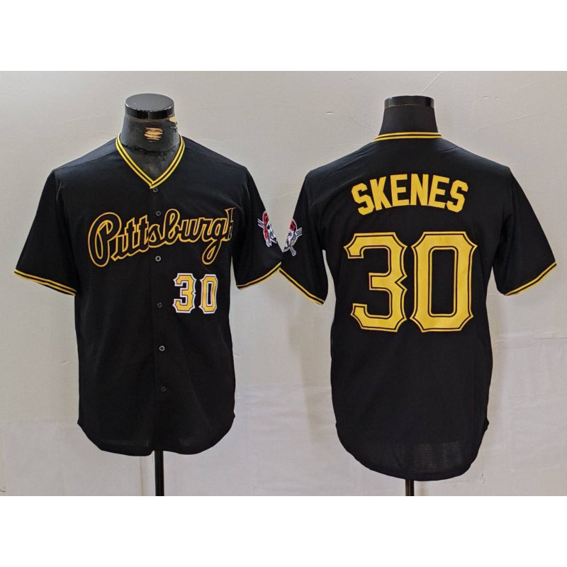 Pittsburgh Pirates #30 Paul Skenes Black Jermy Cool Base Jersey