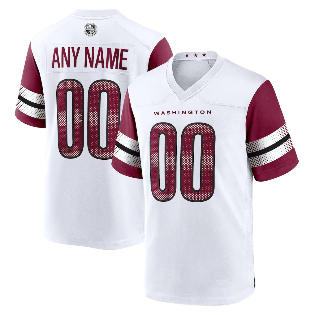 Custom W.Commanders White Jermy Game Player Jersey