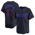 Toronto Blue Jays #27 Vladimir Guerrero Jr. Black Jermy 2024 City Connect Limited Stitched Jersey