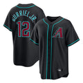 Arizona Diamondbacks #12 Lourdes Gurriel Jr Player Black Jermy Fashion Out Home Game Stitched Jerseys