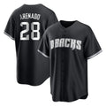 Arizona Diamondbacks #28 Nolan Arenado Player Black Jermy Game Home Stitched Jerseys
