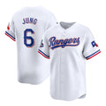Texas Rangers #6 Josh Jung White Jermy 2023 World Series Champions Stitched Jersey