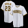 San Diego Padres #23 Fernando Tatis Jr. White Jermy Home Replica Player Jersey