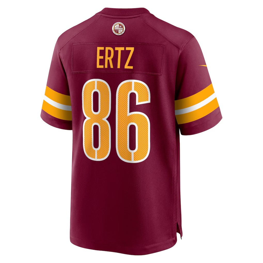 W.Commanders #86 Zach Ertz Burgundy Jermy Game Jersey