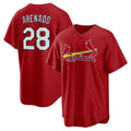 St. Louis Cardinals #28 Nolan Arenado Red Jermy Alternate Official Replica Player Jersey