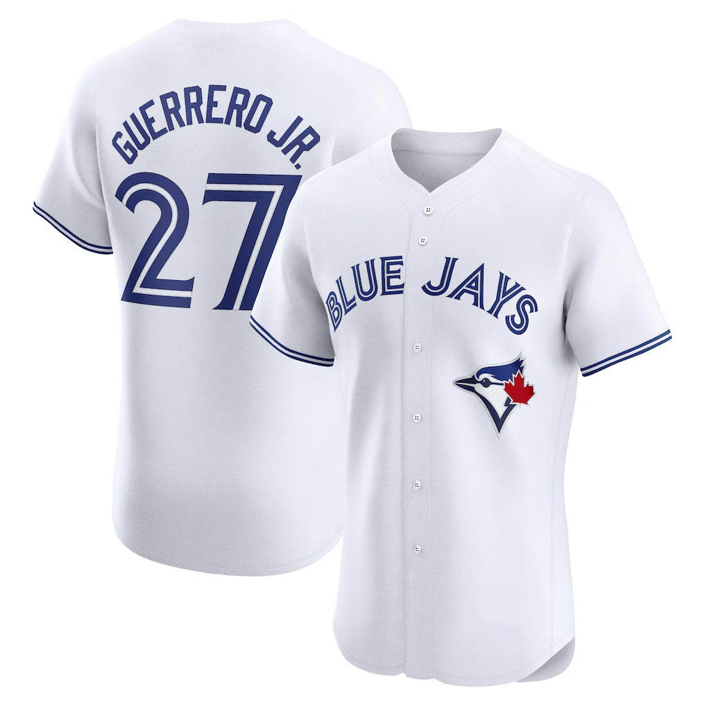 Toronto Blue Jays #27 Vladimir Guerrero Jr. White Jermy Home Elite Player Jersey