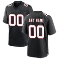 Custom A.Falcons Black Jermy Throwback Game Jersey