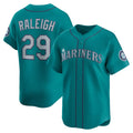 Seattle Mariners #29 Cal Raleigh Teal Jermy Alternate Limited Jersey