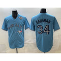 Toronto Blue Jays #34 Kevin Gausman Blue Jermy 2025 World Series Cool Base Stitched Jersey