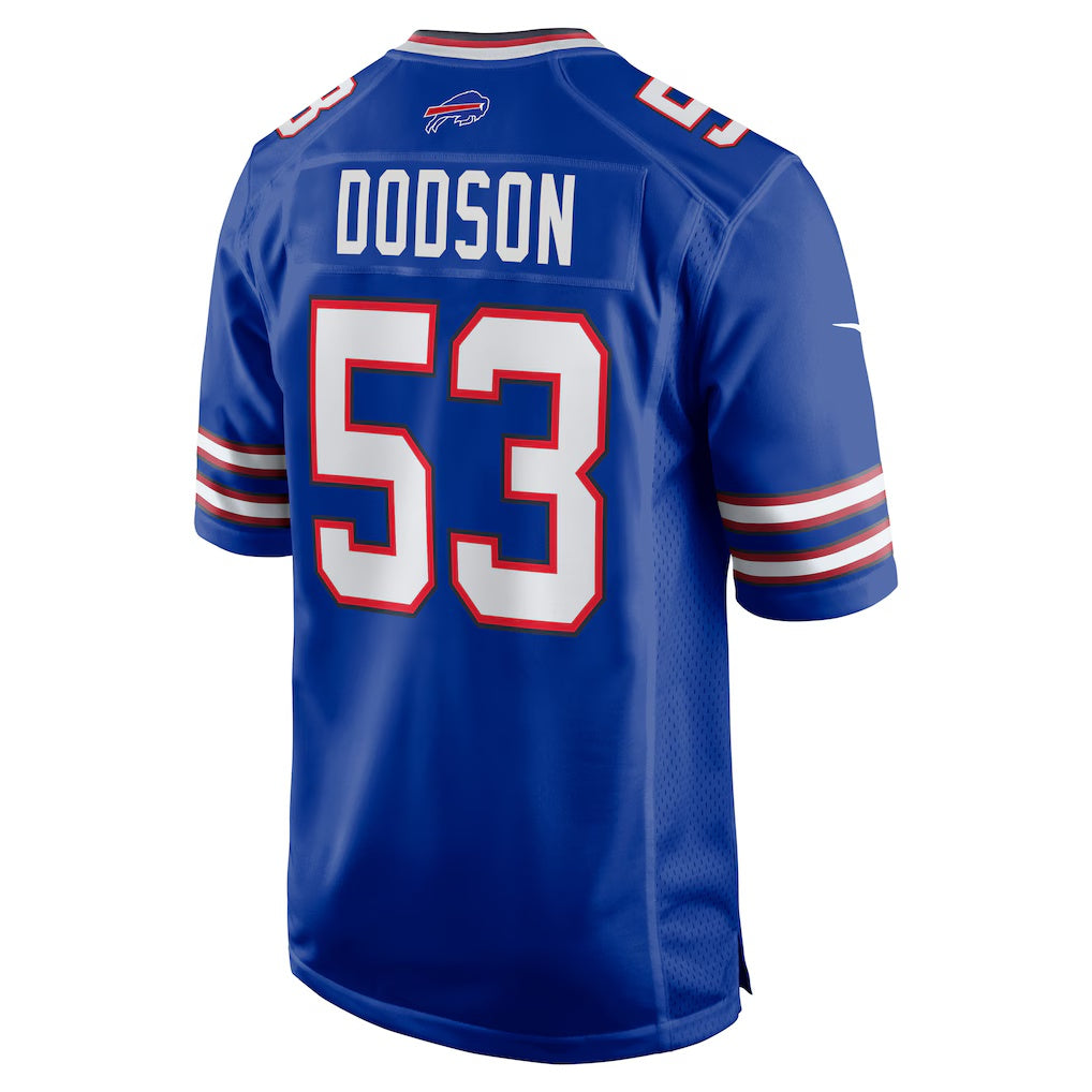 B.Bills #53 Tyrel Dodson Royal Jermy Game Player Jersey