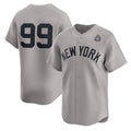 New York Yankees #99 Aaron Judge Gray Jermy 2024 World Series Limited Stitched Jersey