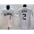New York Yankees #2 Derek Jeter White Jermy 'Gothic Legacy Edition' Vapor Premier Limited Stitched Jersey