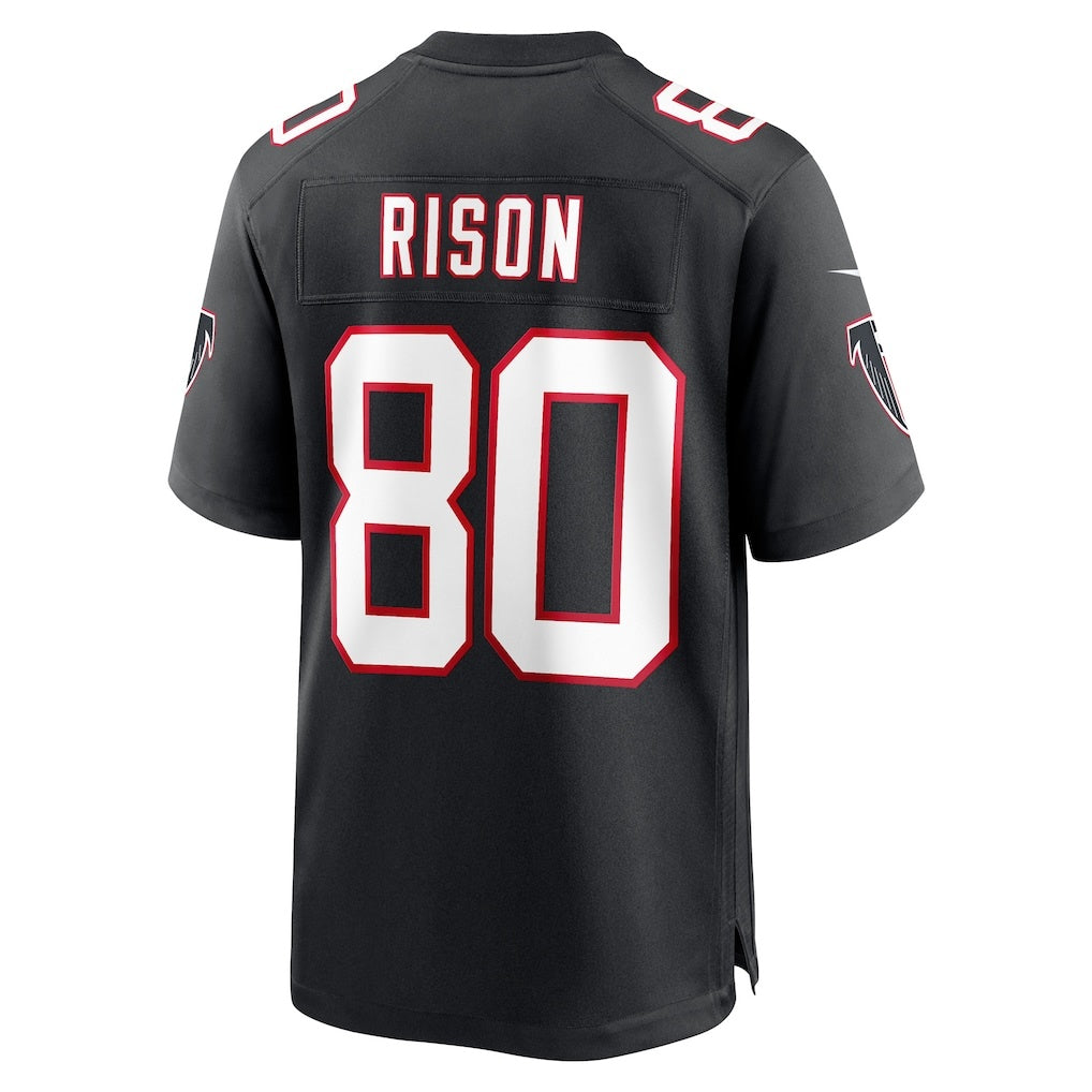 A.Falcons #80 Andre Rison Black Jermy Retired Player Jersey