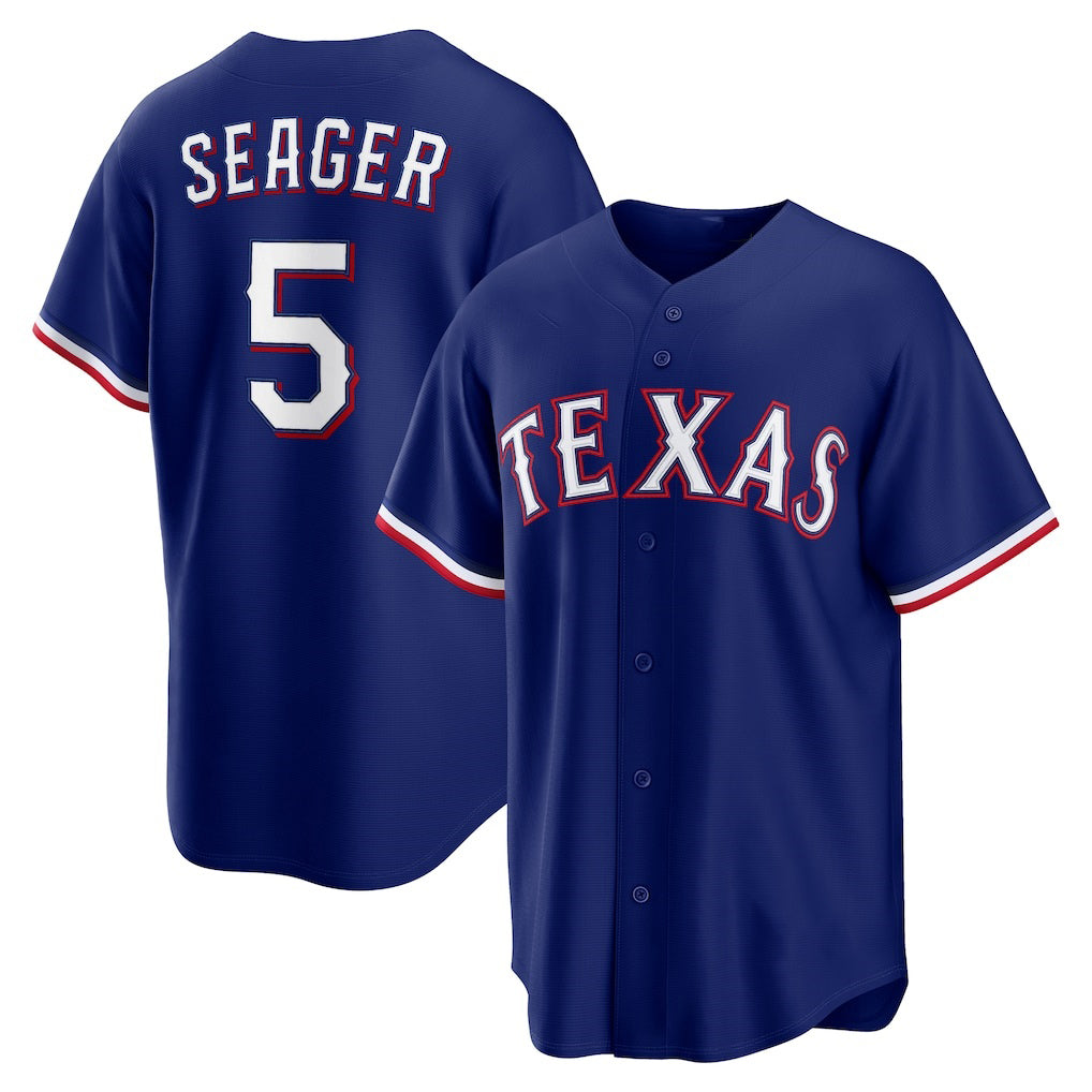 Texas Rangers #5 Corey Seager Royal Jermy Alternate 2 Replica Jersey