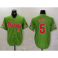 Philadelphia Phillies #5 Bryson Stott Number Green Jermy With Patch Stitched Cool Base Jersey