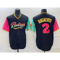 San Diego Padres #2 Xander Bogaerts 2022 Black Jermy City Connect Cool Base Stitched Jersey