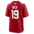 A.Cardinals #19 Carson Beck Cardinal Jermy Game Jersey