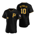 Pittsburgh Pirates #10 Bryan Reynolds Black Jermy Alternate Team Logo P Flex Base Jersey