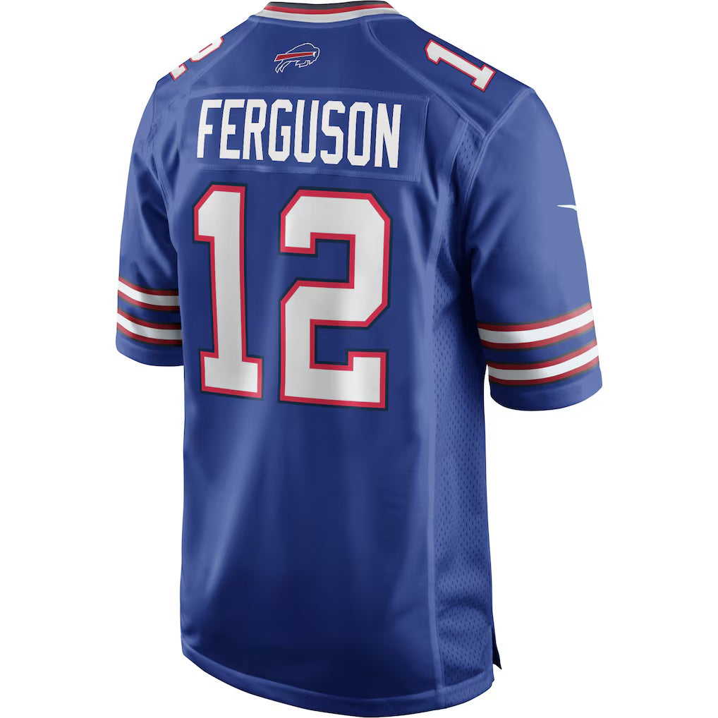 B.Bills #12 Joe Ferguson Royal Jermy Game Retired Player Jersey