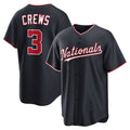Washington Nationals #3 Dylan Crews Navy Jermy Alternate Replica Jersey