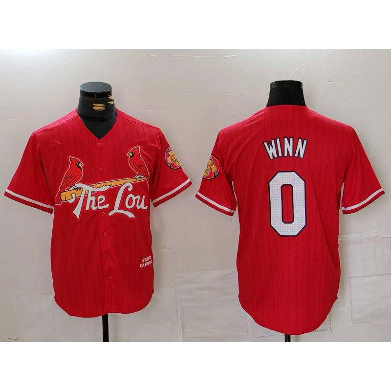 St. Louis Cardinals #0 Masyn Winn Red Jermy 2024 City Connect Limited Stitched Jersey