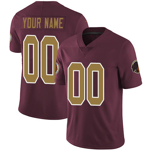 Custom W.Redskins Alternate Burgundy Red Jermy Vapor Untouchable 80th Anniversary Limited Jersey