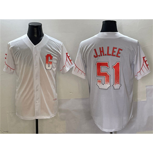 San Francisco Giants #51 Jung Hoo Lee White Jermy City Connect Cool Base Stitched Jersey