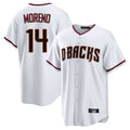 Arizona Diamondbacks #14 Gabriel Moreno Player White Jermy Home Game Stitched Jerseys